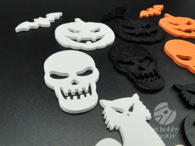 Forme Halloween din lemn - set/12buc