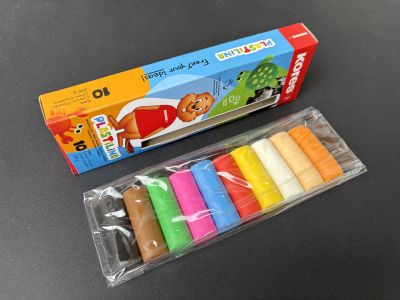 Plastilina 10 culori KORES - 200 gr
