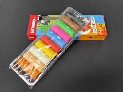 Plastilina 10 culori KORES - 200 gr