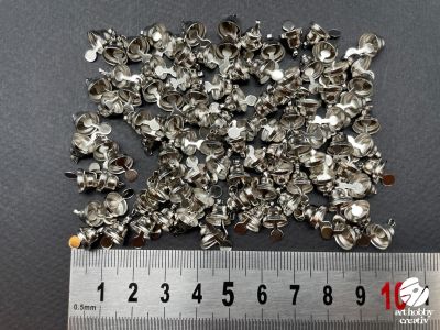 Clopotel metalic auriu sau argintiu 8mm - set/100buc