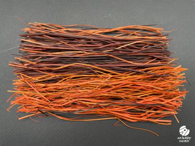 Fire Naturale Tangi Colorat (Portocaliu / Maro) 20 cm (Set 10 g)
