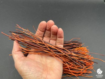 Fire Naturale Tangi Colorat (Portocaliu / Maro) 20 cm (Set 10 g)