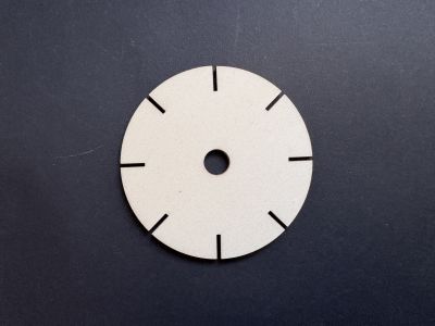 Disc lemn baza impletit bratara Kumihimo - 8cm