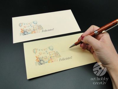 Plic pentru bani sau card cadou - botez