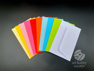 Plicuri color pentru carti de vizita 11cm - set/in diferite cantitati