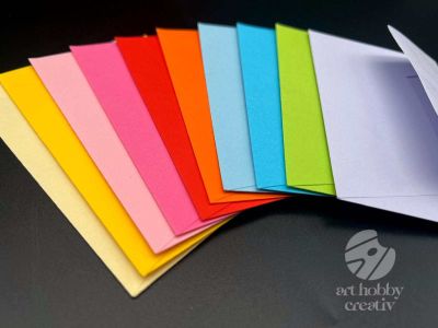 Plicuri color pentru carti de vizita 11cm - set/in diferite cantitati