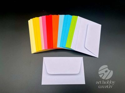 Plicuri color pentru carti de vizita - 10 nuante - in cantitati de 10 sau 50 buc.