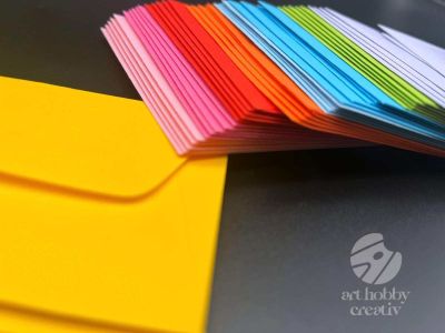 Plicuri color pentru carti de vizita - 10 nuante - in cantitati de 10 sau 50 buc.