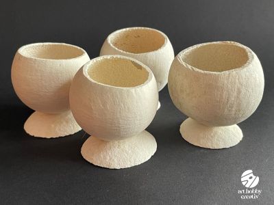 Bell Cup (Natural) – Set 4 bucați, Alb