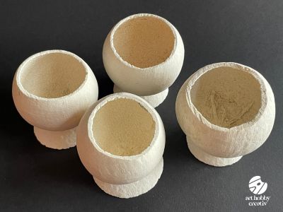 Bell Cup (Natural) – Set 4 bucați, Alb
