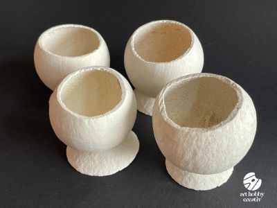Bell Cup (Natural) – Set 4 bucați, Alb