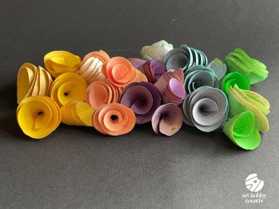 Floricele Decorative din Lemn – Mix Culori (30g)
