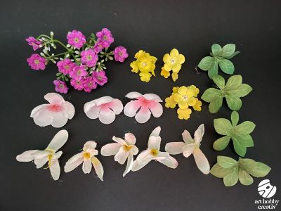 Mix Flori Artificiale „Garden Variety” – Set 16 bucati