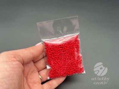 Margele 2mm rosu 25gr