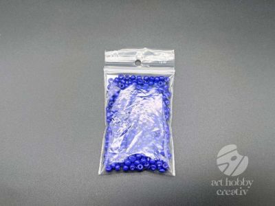 Margele lucios 4mm albastru inchis 25gr
