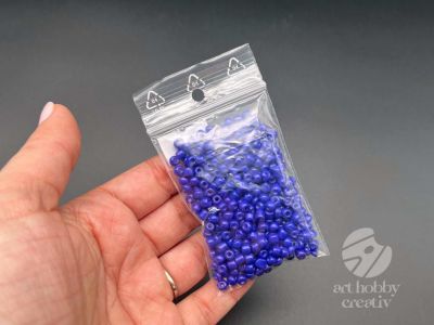 Margele lucios 4mm albastru inchis 25gr