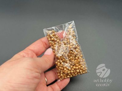 Margea metalizata lucios 4mm - auriu 25gr