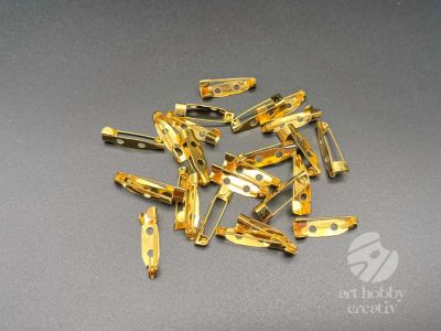 Baza brosa metalica 2cm - auriu set/25buc