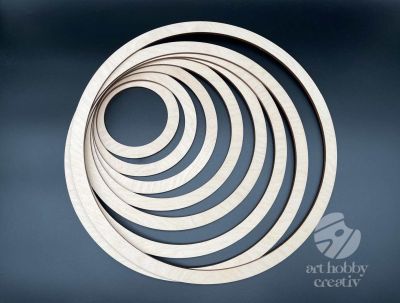 Baze circulare din placaj -  diametre 11-32cm set/8buc