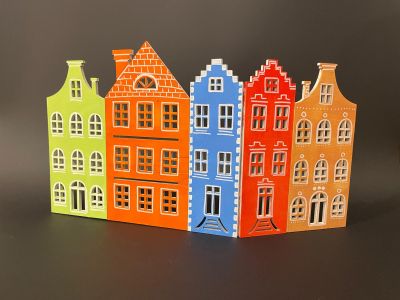 Casuta alba din lemn pentru infipt - 22,5cm