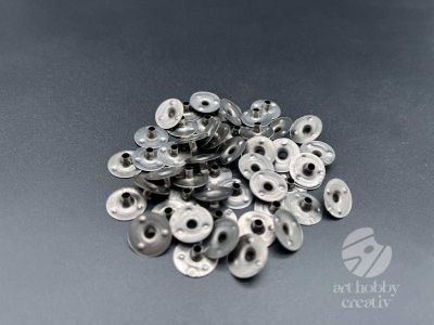 Baze metalice (capse) pentru fitil lumanare 12mm - set/ 50 buc