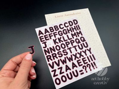 Litere Autoadezive A-Z set/69buc