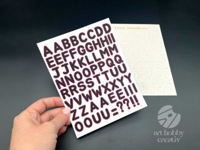 Litere Autoadezive A-Z set/69buc