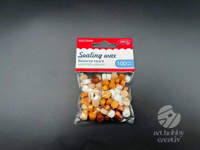 Rezerva de ceara sigiliu - margele – culori asortate set/100buc