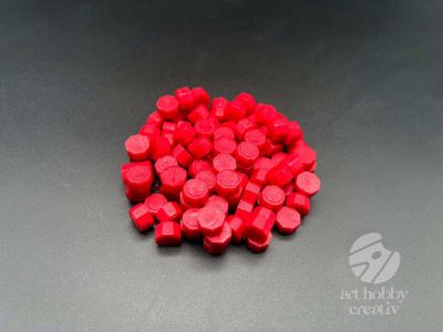 Rezerva de ceara sigiliu - margele – rosu set/100buc