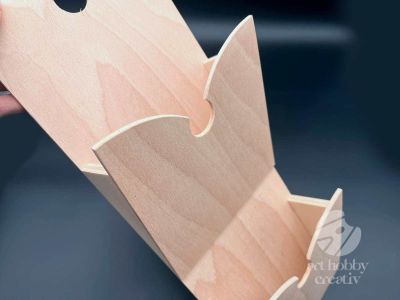 Suport din lemn pentru ziare/scrisori 40cm mod.2