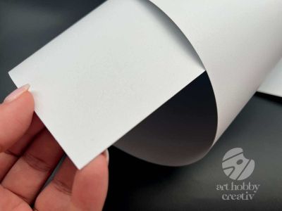 Folie Plastic Polipropilena Alb Mat 60x80cm/0,5mm
