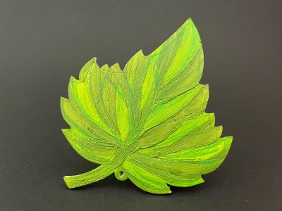 Figurina lemn - frunza 10,5cm