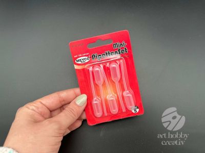 Pipete mini din plastic 6,5cm set/5buc
