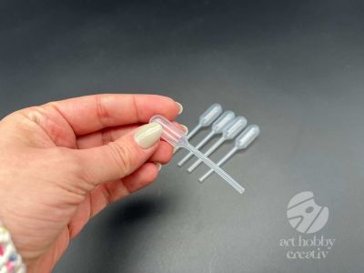 Pipete mini din plastic 6,5cm set/5buc