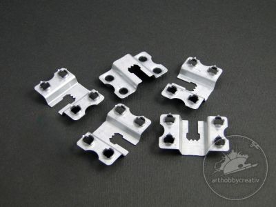 Agatatori patrate, fixare cu 4 gauri - set/5buc