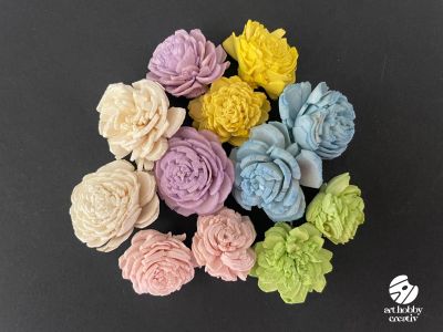 Capete de Flori Ming set/12bucati - Pastel Glow