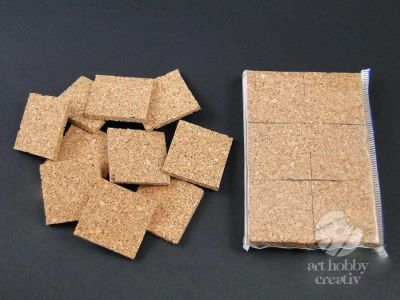 Patratele pluta 4x4cm/4mm - set/20buc
