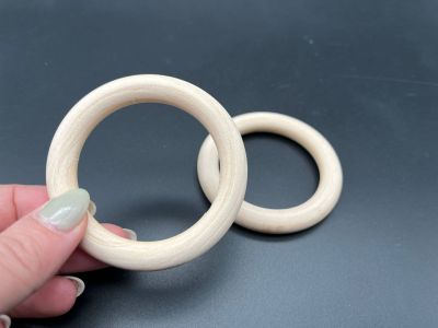 Inel din lemn natur - 7cm