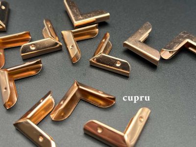 Coltar metalic simplu 20x20mm - set/12buc