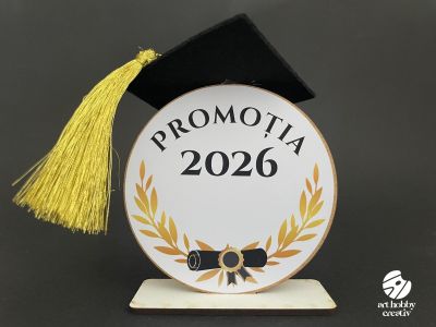 Placuta de Absolvire pe Stand 9 cm (Promotia 2026)