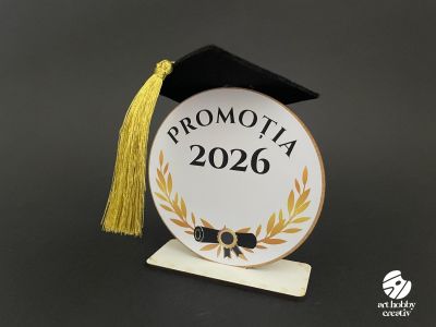Placuta de Absolvire pe Stand 9 cm (Promotia 2026)