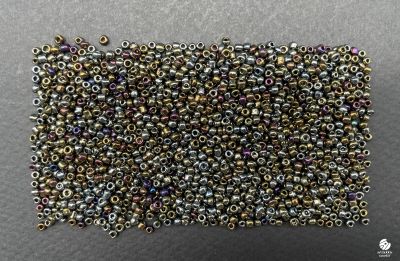 Margele metalizat lucios 2mm bronz irizant 25gr