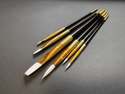 Pensule sintetice cu diverse forme set/6buc