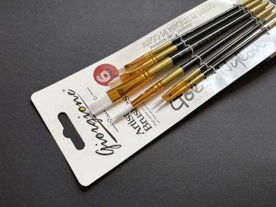 Pensule sintetice cu diverse forme set/6buc