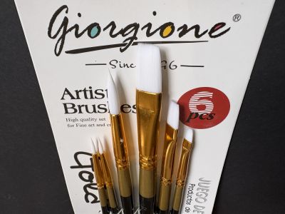 Pensule sintetice cu diverse forme set/6buc