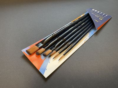 Pensule sintetice cu diverse forme DELI Finenolo - set/6buc 