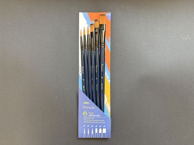 Pensule sintetice cu diverse forme DELI Finenolo - set/6buc 