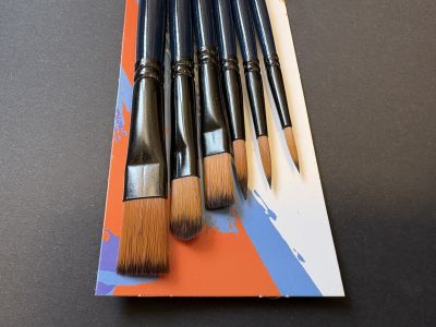 Pensule sintetice cu diverse forme DELI Finenolo - set/6buc 