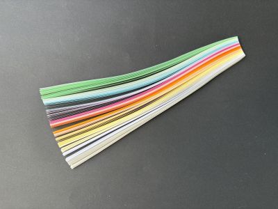 Hartie quilling - multicolor pastel - 300/ 5mm