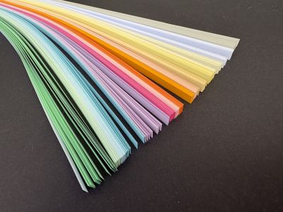 Hartie quilling - multicolor pastel - 300/ 5mm
